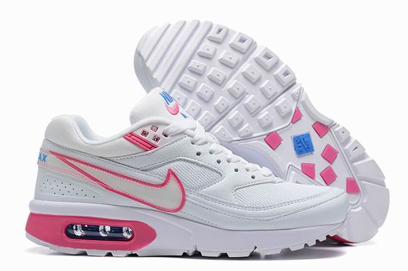 Nike Air Max BW 91 Women's Shoes Cheap White Pink-19 - Click Image to Close